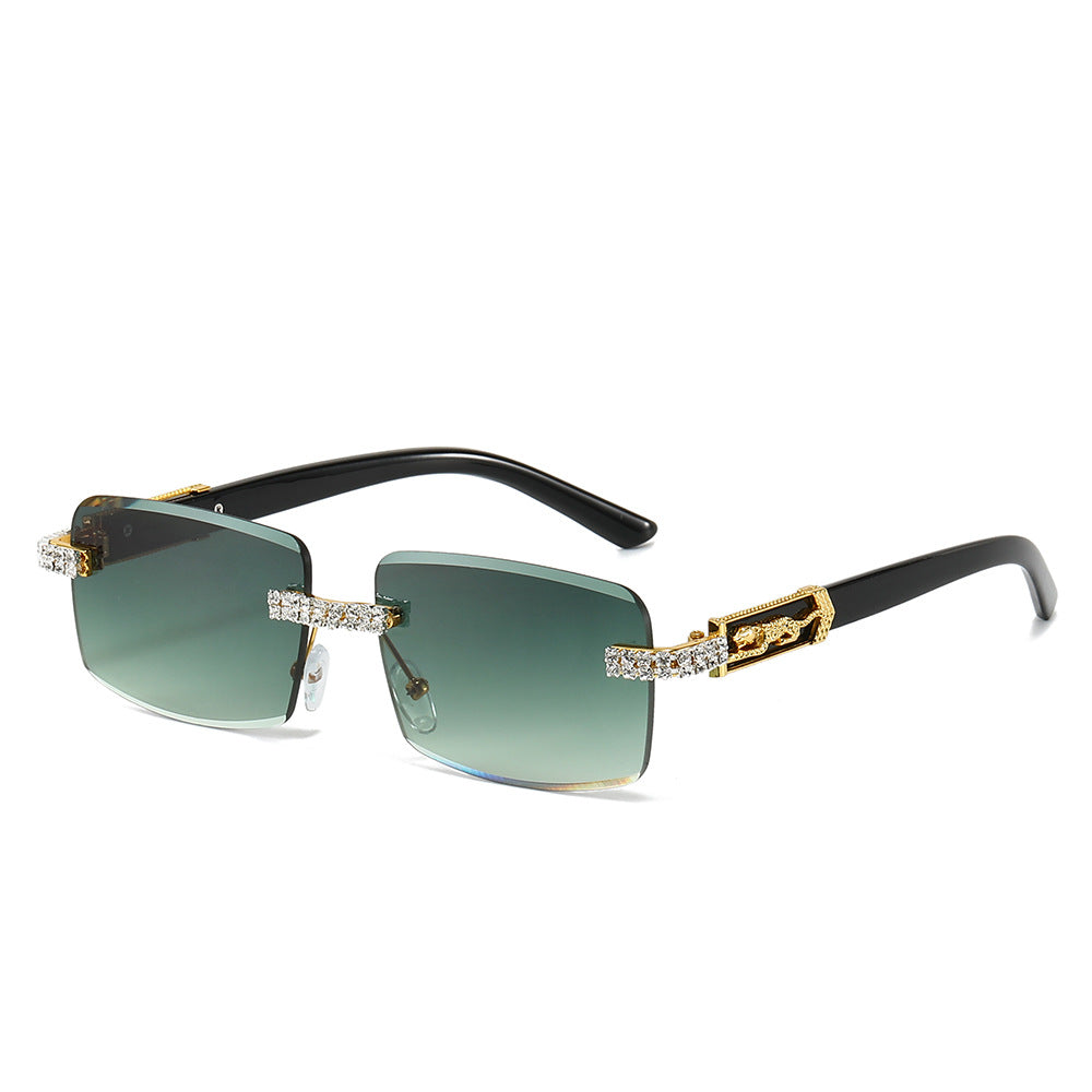 RIMEFANG NOCTURNE – Rhinestone Square Glasses