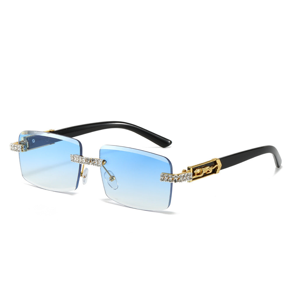 RIMEFANG NOCTURNE – Rhinestone Square Glasses