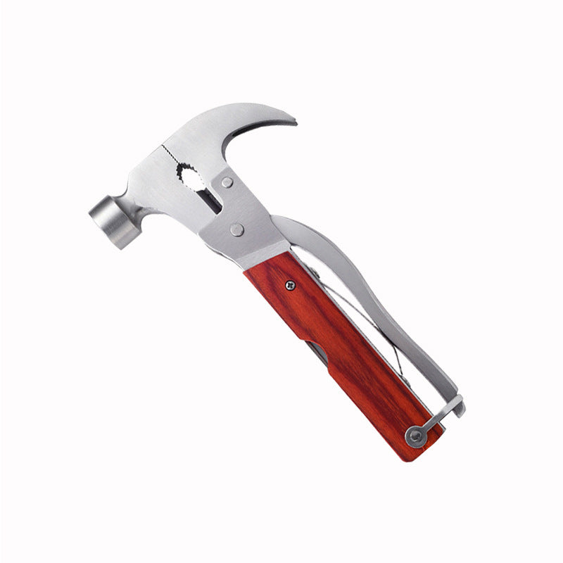 Rimefang Emergency Multi-Tool Hammer - Glass Breaker & Seatbelt Cutter, Folding Camping Axe with Knife, Saw & Bottle Opener